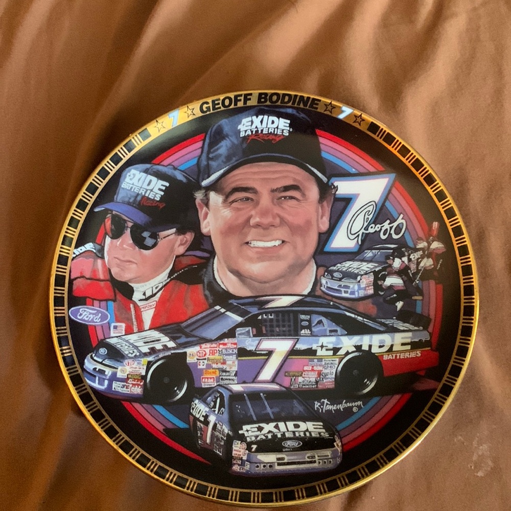 Geoff Bodine NASCAR collectible plate #4137B
